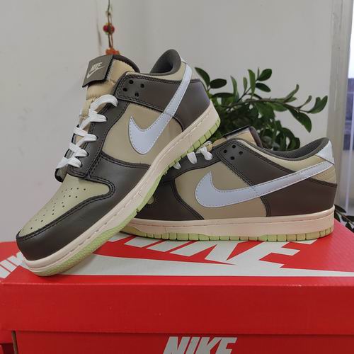 Cheap Nike Dunk Beige Brown Shoes Men and Women-121